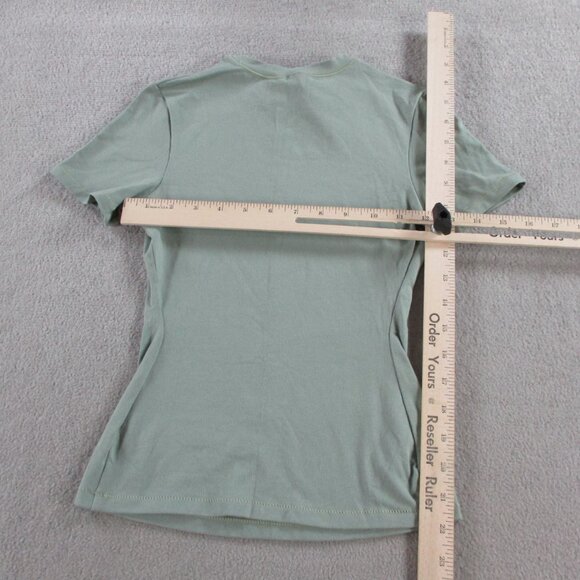 SKIMS Cotton Jersey T Shirt Womens XS Mineral Green Crewneck Tee Casual NWT NEW - Picture 6 of 9